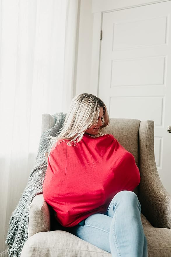 Copper Pearl Multi-Use Cover: Car Seat Covers, Nursing Cover, and Stroller Cover for Sun - Stretchy Fabric, All-Season Use, Stylish Designs, Easy Access for Moms - Mara