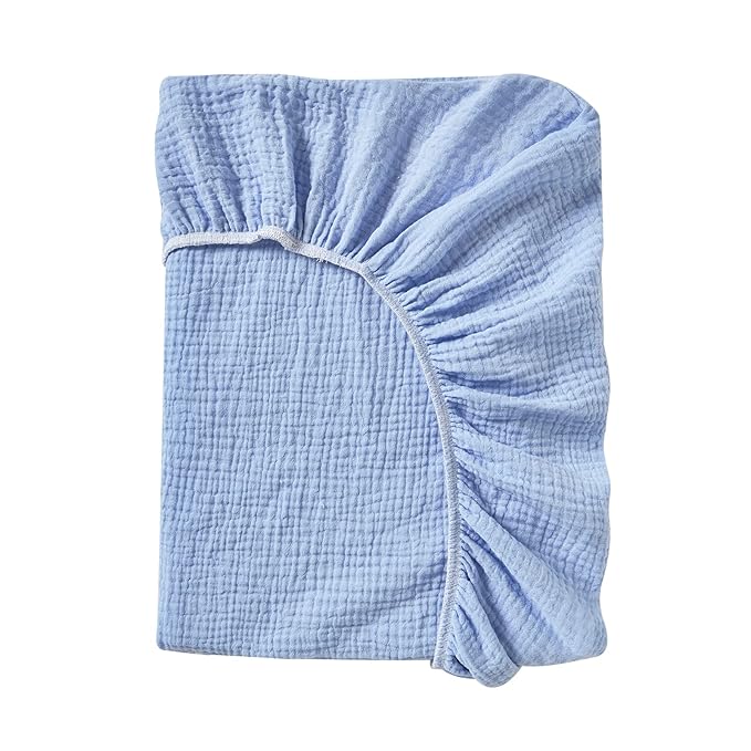 Muslin Changing Pad Cover,Ultra Soft Breathable Diaper Changing Table Cover for Baby Boys Girls,Neutral Fitted Changing Pad Sheets