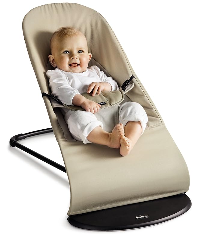BabyBjörn Bouncer Balance Soft, Cotton, Khaki/Beige