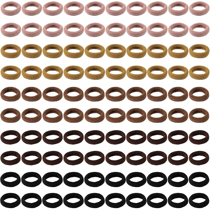 100PCS Elastic Hair Ties,Cotton Toddler Hair Ties, No Crease Baby Hair ties Ponytail Holders for Girls Kids Toddlers Infants