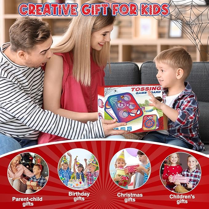 Bean Bag Toss Game for Kids: Cornhole for Kids, Outdoor Toys for Kids Ages 4-8 Tic Tac Toe Bean Bag Toss Toddler Toys Yard Games, Birthday Gift for Girls 3 4 5 6 7 8 Year Old