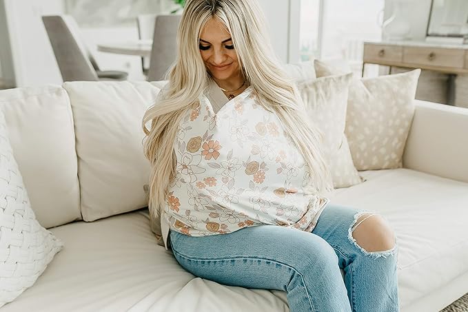 Ferra Multi-Use Cover: Car Seat, Nursing & Stroller Cover - Stretchy Fabric, All-Season, Stylish Designs