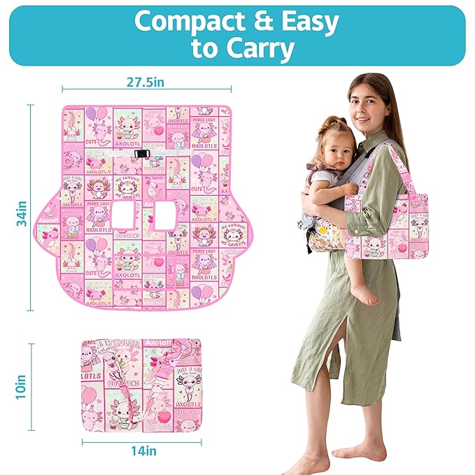 Shopping Cart Cover for Baby,2-in-1 Baby Cart Covers with Portable Cloth Bag Cart Seat Pad for Babies Grocery Cushion Cover Restaurant,Suitable for All Supermarkets and Restaurants