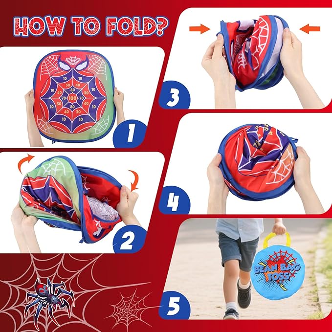 Bean Bag Toss Game for Kids: Cornhole for Kids, Outdoor Toys for Kids Ages 4-8 Tic Tac Toe Bean Bag Toss Toddler Toys Yard Games, Birthday Gift for Girls 3 4 5 6 7 8 Year Old