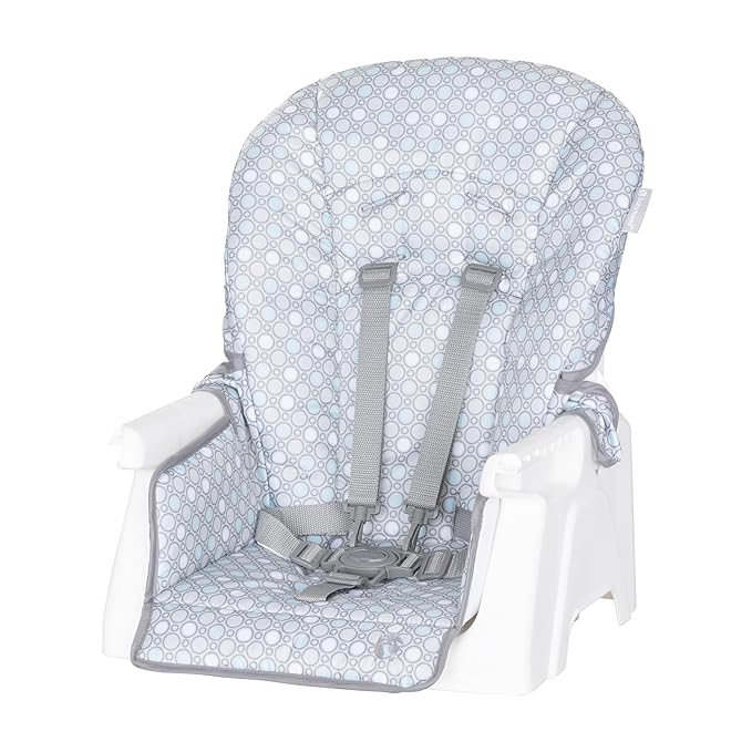 Baby Trend Adapt SpaceSaving Booster High Chair, Elephant Meadow Coral
