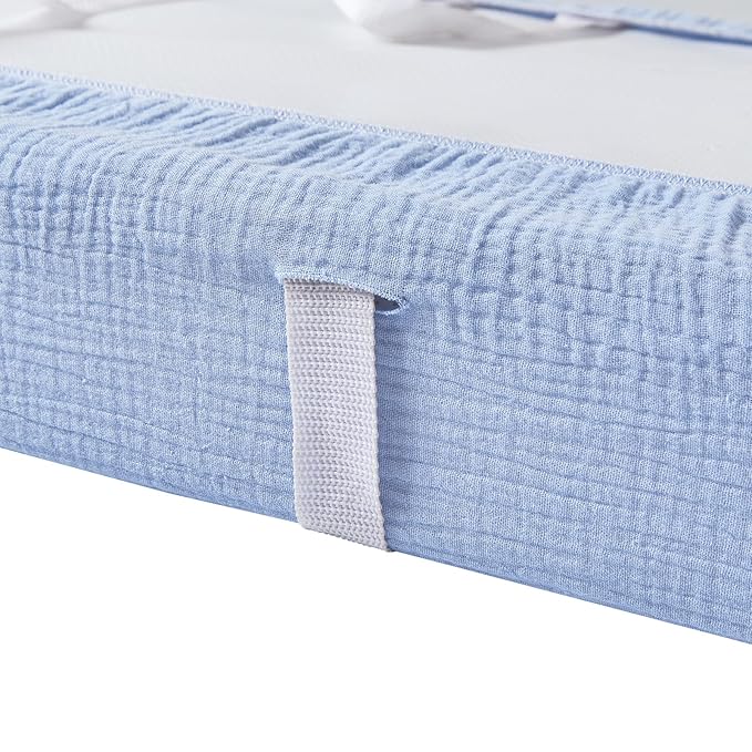 Muslin Changing Pad Cover,Ultra Soft Breathable Diaper Changing Table Cover for Baby Boys Girls,Neutral Fitted Changing Pad Sheets