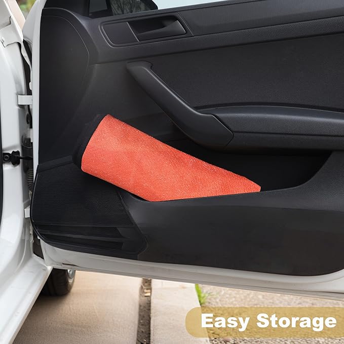 Waterproof Stain Resistant Towel Car Seat Cover，Universal Non-Slip for Car, Truck, SUV, Van Seat for Gym Workout,Swimming,Beach and Workout Outdoor ， Machine Washable (2pcs Gradient Orange)