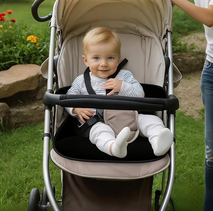 INFANZIA Dry Seat, Car Seat Protector Waterproof Carseat Liner Potty Training Toddlers, Baby and Infants, Piddle Pad for Carseats Strollers (Black, 1 Pack