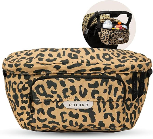 Colugo On-The-Go Stroller Organizer Insert with Zipper, Caddy with Cup Holder, Stroller Accessories for Parents specially designed to fit to your stroller with Non Slip Straps (Wild Child)