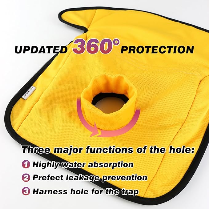 Piddle Pads, Multi-use and Leak Free Lines for Baby Stroller, High Chair & Car Seat, Waterproof Toilet Training Seat Covers for Toddles (Yellow, 1 Pack)