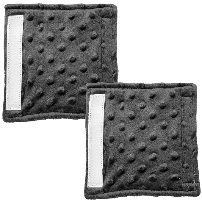 Baby Car Seat Neck Cover, Car Seat Strap Cover, Seat Belt Cushions Pads, Shoulder Strap Protectors, Reversible Pram Harness Covers in Minky, Baby Neck Pad Protector