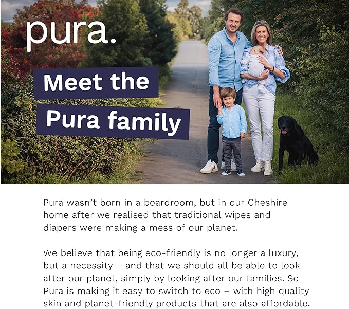 Pura Size 4 Eco-Friendly Diapers (18-31lbs) Totally Chlorine Free (TCF) Hypoallergenic, Soft Organic Cotton, Sustainable Comfort, up to 12 Hours Leak Protection, Allergy UK, 22 Diapers (Pack of 1)