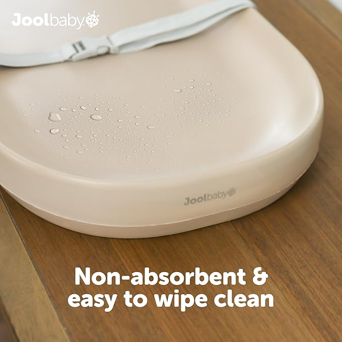 Jool Baby Waterproof Baby Changing Pad - Easy to Clean, Lightweight & Portable - Large Foam Cushion for Comfort (Oatmeal)