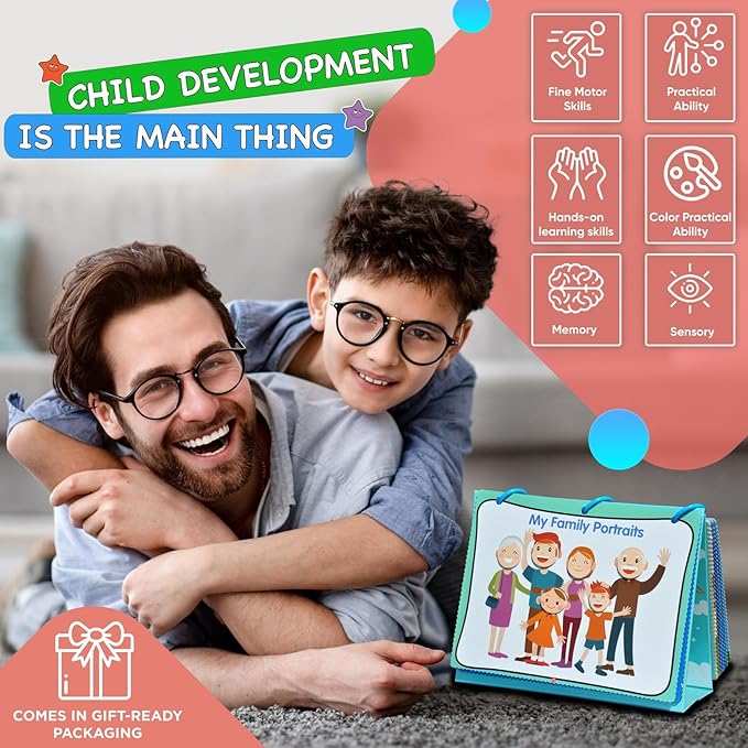 Montessori Toddler Busy Book - New 32 Themes Montessori Toys & Dry Erase Board for Toddlers - My Preschool Kindergarten Learning Activities (Special Edition)