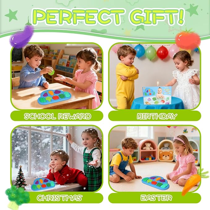 Silicone Bath Toys for Toddlers 1-3 - Sensory Baby Bath Toys with Suction Cup - Puzzles Toy Soft Textured Educational Learning Toddler Baby Toys 1 2 Year Old Boy Girl Gifts