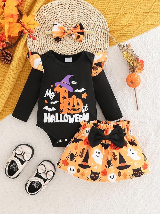 Newborn Infant Clothes Baby Girl Dress Summer Toddler Outfit Cute Girl Romper Skirt Set+Headband