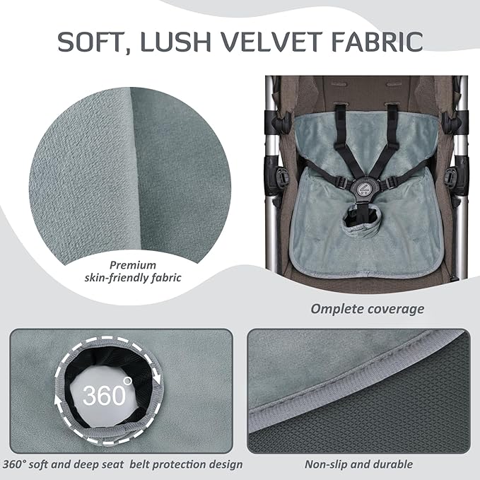 INFANZIA Dry Seat, Car Seat Protector Waterproof Carseat Liner Potty Training Toddlers, Baby and Infants, Piddle Pad for Carseats Strollers (Grey, 1 Pack