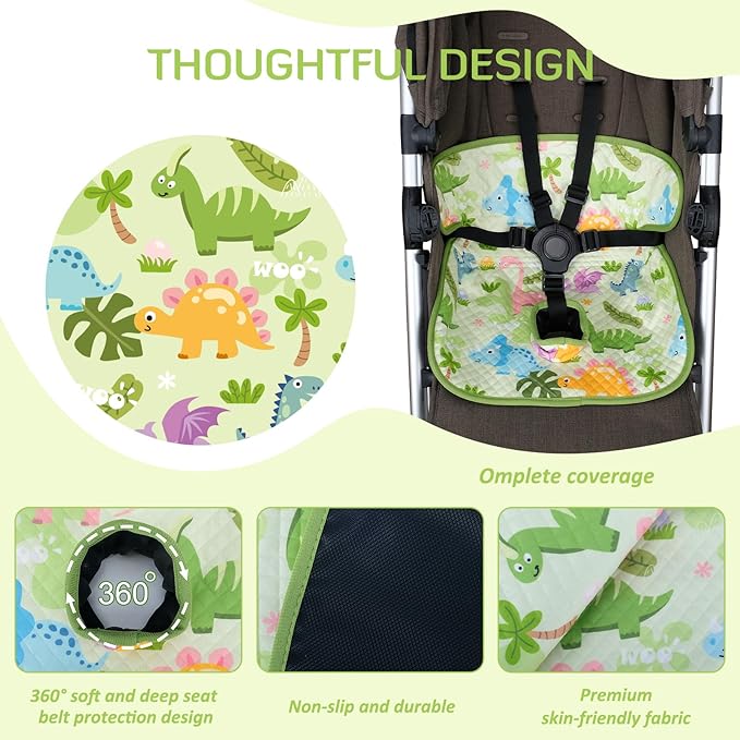 INFANZIA Dry Seat,Car Seat Protector Waterproof Carseat Liner Potty Training Toddlers, Baby and Infants, Piddle Pad for Carseats Strollers (Green, 1 Pack