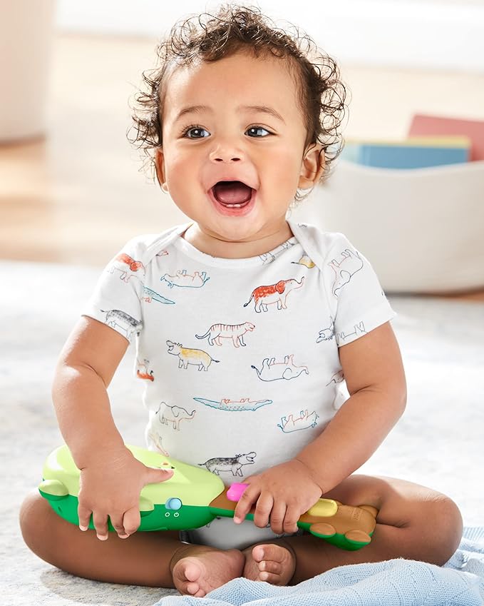 Skip Hop Baby Toy Rock-A-Mole Guitar, Farmstand Grow & Play, 0.6 lb