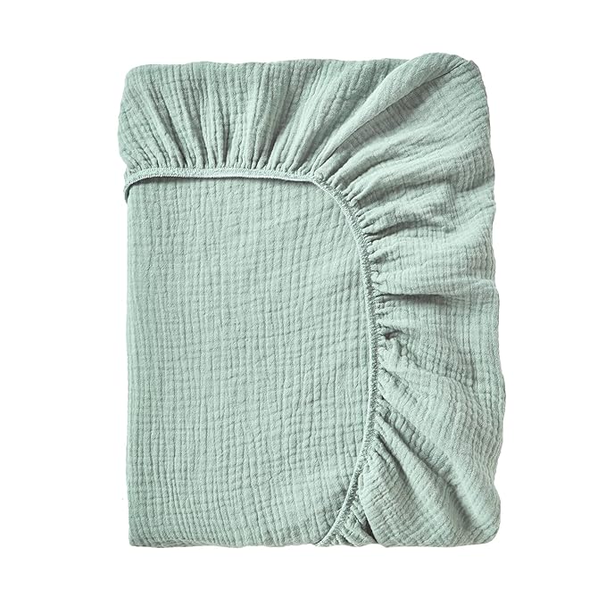 Muslin Changing Pad Cover,Ultra Soft Breathable Diaper Changing Table Cover for Baby Boys Girls,Neutral Fitted Changing Pad Sheets