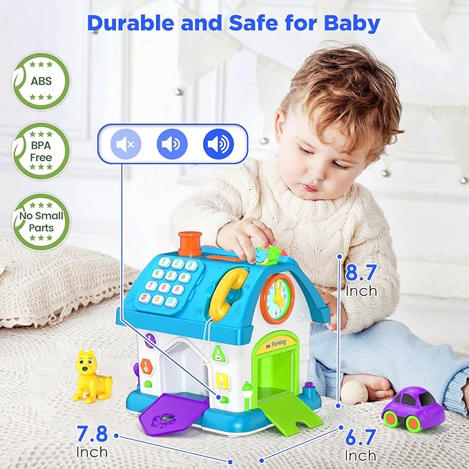 14-in-1 Montessori Toys for 1 Year Old Boy Gifts, Musical Educational Baby Toy 12-18 Month, First Birthday Gift for One Year Old Boy Girl, 1st Present for Toddler 1-2 Age