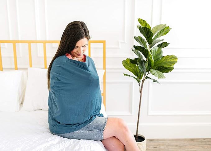 Copper Pearl Multi-Use Cover: Car Seat & Stroller Cover - Sun Protection, All-Season Use, Stylish Designs, Easy Access for Moms