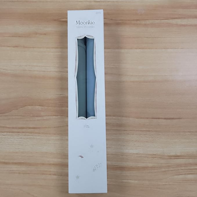 Moonkie Silicone Placemats for Baby & Kid, Stain-Proof Non-Slip Toddler Food Mats Eating Table Mat with 2 Packs