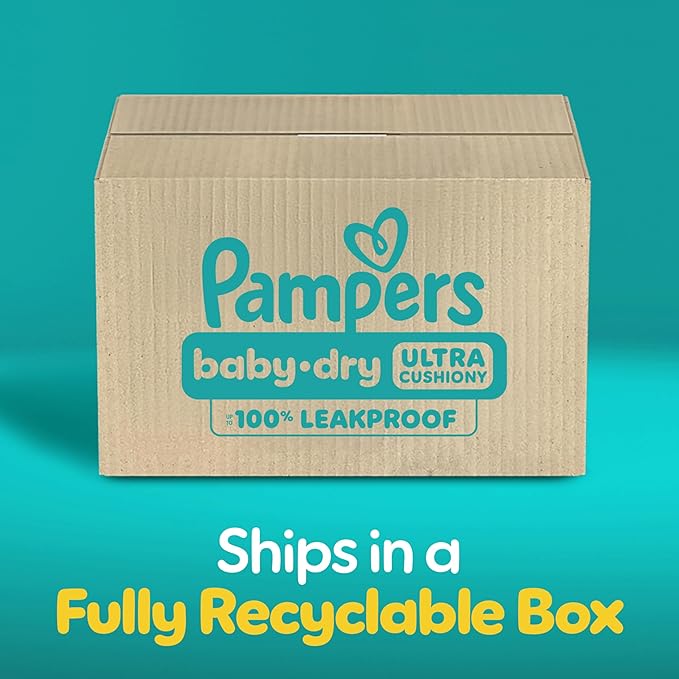 Pampers Diapers - Baby Dry - Size 3, 210 Count, Absorbent Disposable Infant Diaper (Packaging May Vary)