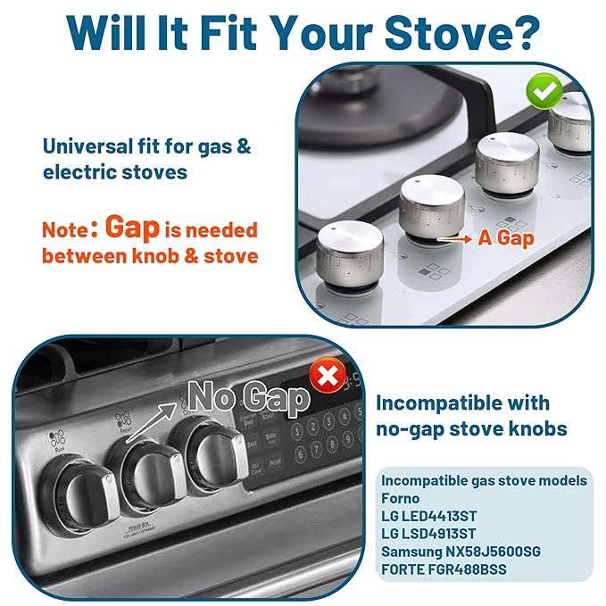 Oven Knob Covers for Child Safety 5 Pack, Black Stove Knob Safety Covers & Gas Stove Locks, Heat-Resistant Adhesive, Double-Key Baby Proof Covers for Gas/Electric Burners,Childproof Protector for Kids