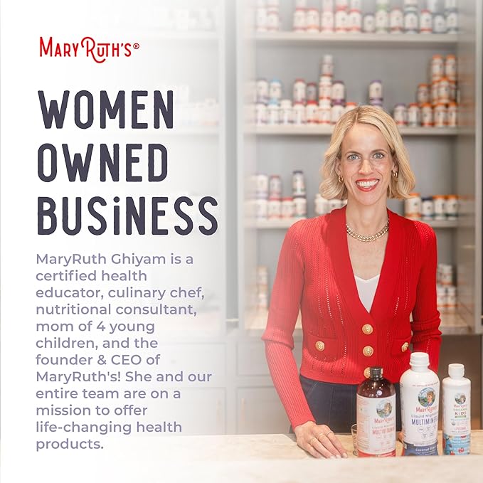 MaryRuth Organics USDA Organic Stress & Cognition Probiotics for Women | Focus Supplement | Support Calm | Stress Relief Supplement | Womens Probiotic | Gut Health for Women | Vegan | 30 Servings