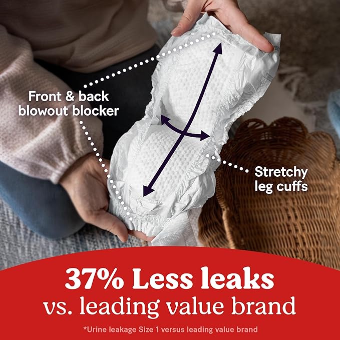 Huggies Size 1 Diapers, Little Snugglers Diapers, Size 1 (8-14 lbs), 198 Count (6 Packs of 33), Packaging May Vary