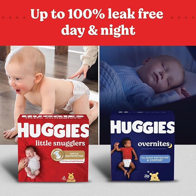 Huggies Newborn Diapers, Little Snugglers Baby Diapers, Size Preemie (up to 6 lbs), 30 Count