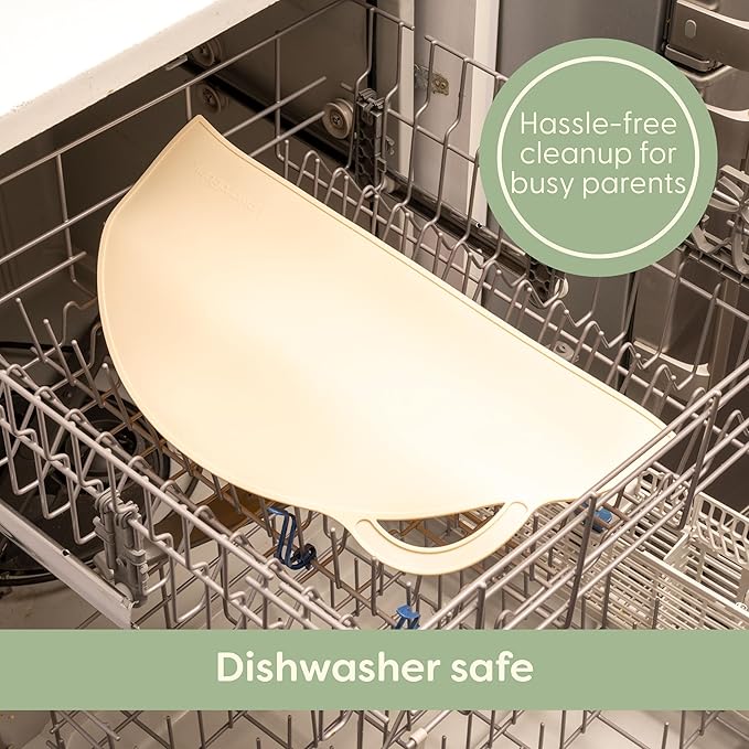 Upward Baby Silicone Suction Mat - Set of 3 Non Slip Silicone Mat - Baby Led Weaning - Kids Placemat for Dining Table High Chair - Toddler Feeding Supplies for Eating - Placemats for Restaurants