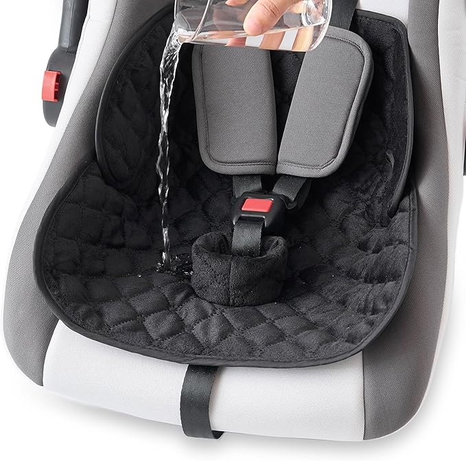 2 Pack Baby Waterproof Car Seat for Potty Training Pad,Piddle Pads Carseat Protector with Waterproof Seat Liner Black