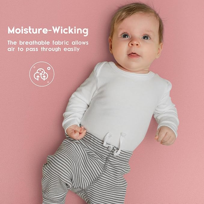 Yoofoss Baby Crib Sheets for Boys Girls, Fitted Crib Sheet 3 Pack for Standard Crib and Toddler Mattress, Super Soft Microfiber Baby Sheet 28x52x8in Butterflies