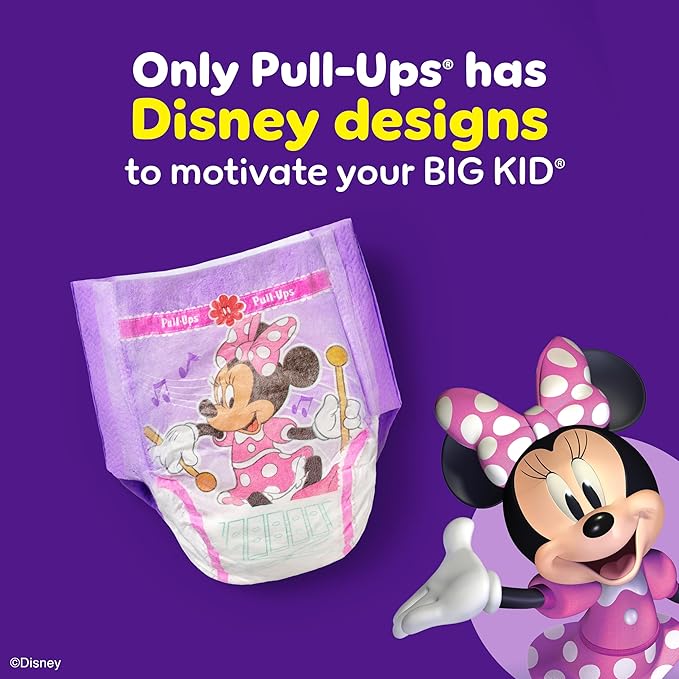 Pull-Ups Girls' Potty Training Pants, Size 4T-5T Training Underwear (38-50 lbs), 74 Count
