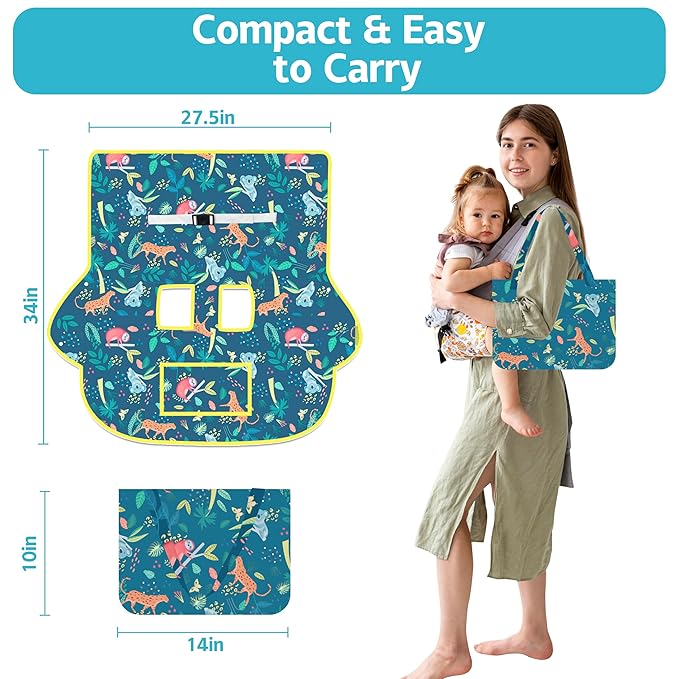 Shopping Cart Cover for Baby,2-in-1 Baby Cart Covers with Portable Cloth Bag Cart Seat Pad for Babies Grocery Cushion Cover Restaurant,Suitable for All Supermarkets and Restaurants