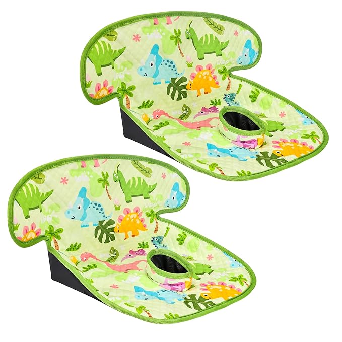 INFANZIA Dry Seat,Car Seat Protector Waterproof Carseat Liner Potty Training Toddlers, Baby and Infants, Piddle Pad for Carseats Strollers (Green, 2 Packs