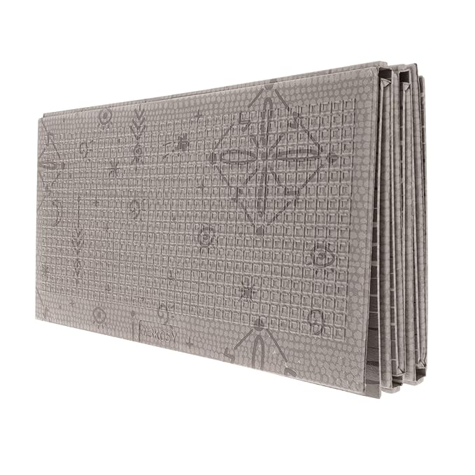 Nuby Reversible Baby Floor Mat, 77" x 58" - Foldable and Lightweight Infant Play Mat - Easy Storage and Travel - Graceful Gray