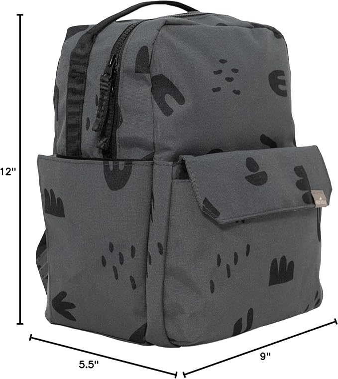 RED ROVR Mini Roo Lightweight Backpack | 6 pockets for everyday essentials (Charcoal Doodle)