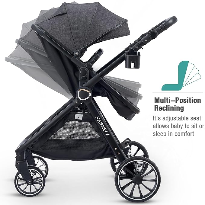 Baby Stroller 2 in 1 Newborn Convertible Stroller Bassinet for Infant New Born Pushchair 0-36 Month