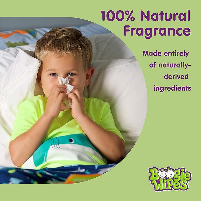 Saline Nose Wipes by Boogie, for Baby & Kids, Face, Hand & Body, Made with Vitamin E, Aloe, and Natural Saline, Grape Scent, 30 Count (Pack of 3)