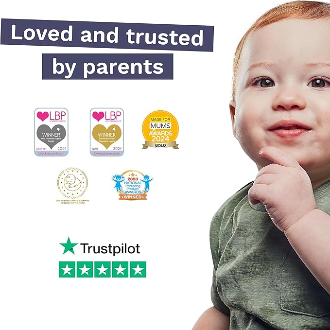 Size 3 Eco-Friendly Diapers (9-20 lbs) Totally Chlorine Free (TCF),Hypoallergenic, Soft Organic Cotton, Sustainable, up to 12 Hours Leak Protection, Allergy UK,26 Count (Pack of 3) (78 Baby Diapers)