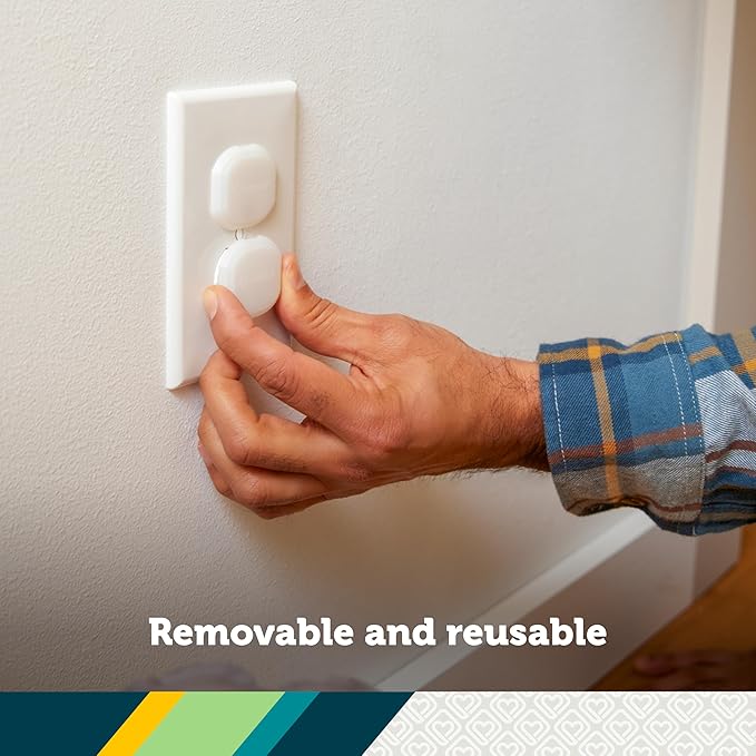 Safety 1st Electrical Outlet Baby Proof Covers, Secure Outlet Plugs, Baby Proofing, 72 Pack