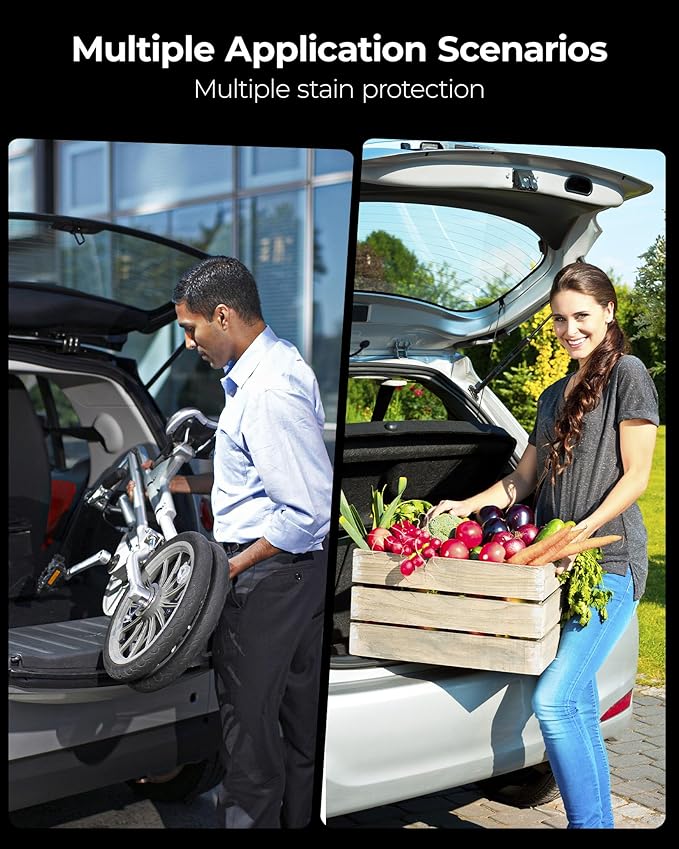 3W Cargo Liner Fit for Range Rover Sport 2023-2024 2025,TPE All Weather Custom Fit Trunk Mat for Range Rover Sport 2023 2024 2025 Cargo Mats, Black