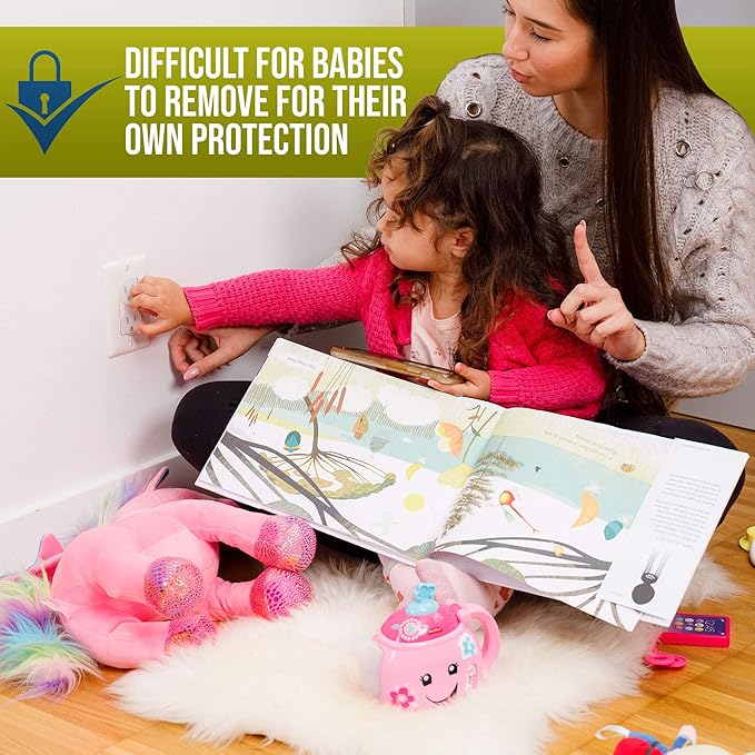 Clear Outlet Covers (32 Pack) Value Pack – Baby Safety Outlet Plug Covers – Durable & Steady – Child Proof Your Outlets Easily