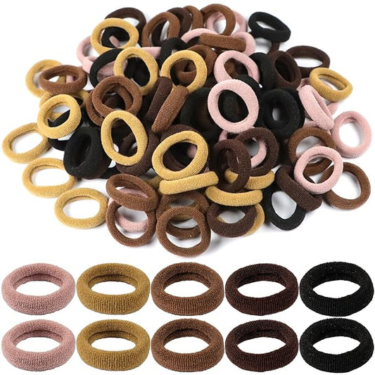 100PCS Elastic Hair Ties,Cotton Toddler Hair Ties, No Crease Baby Hair ties Ponytail Holders for Girls Kids Toddlers Infants