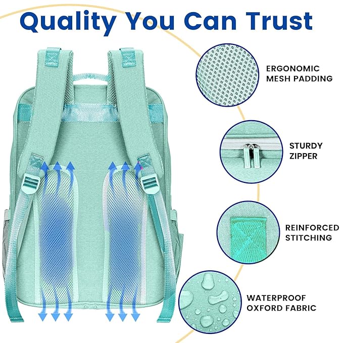 PILLANI Baby Diaper Bag Backpack - Large Bag for Boys & Girls, Waterproof Diaper Backpack - Travel Diaper Bags w/Changing Pad, Baby Registry Search & Shower Gifts - Essentials Must Haves Newborn Stuff