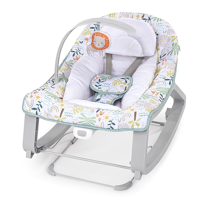 Ingenuity Keep Cozy 3-in-1 Grow with Me Vibrating Baby Bouncer Seat & Infant to Toddler Rocker, Vibrations & Toy Bar, 0-30 Months Up to 40 lbs (Madi)