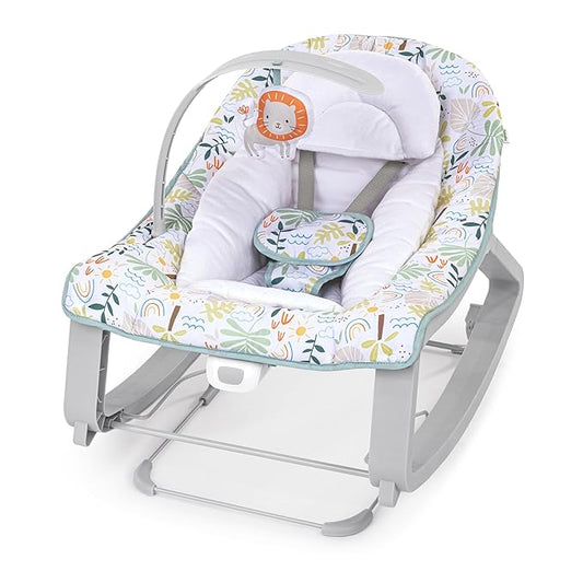 Ingenuity Keep Cozy 3-in-1 Grow with Me Vibrating Baby Bouncer Seat & Infant to Toddler Rocker, Vibrations & Toy Bar, 0-30 Months Up to 40 lbs (Madi)